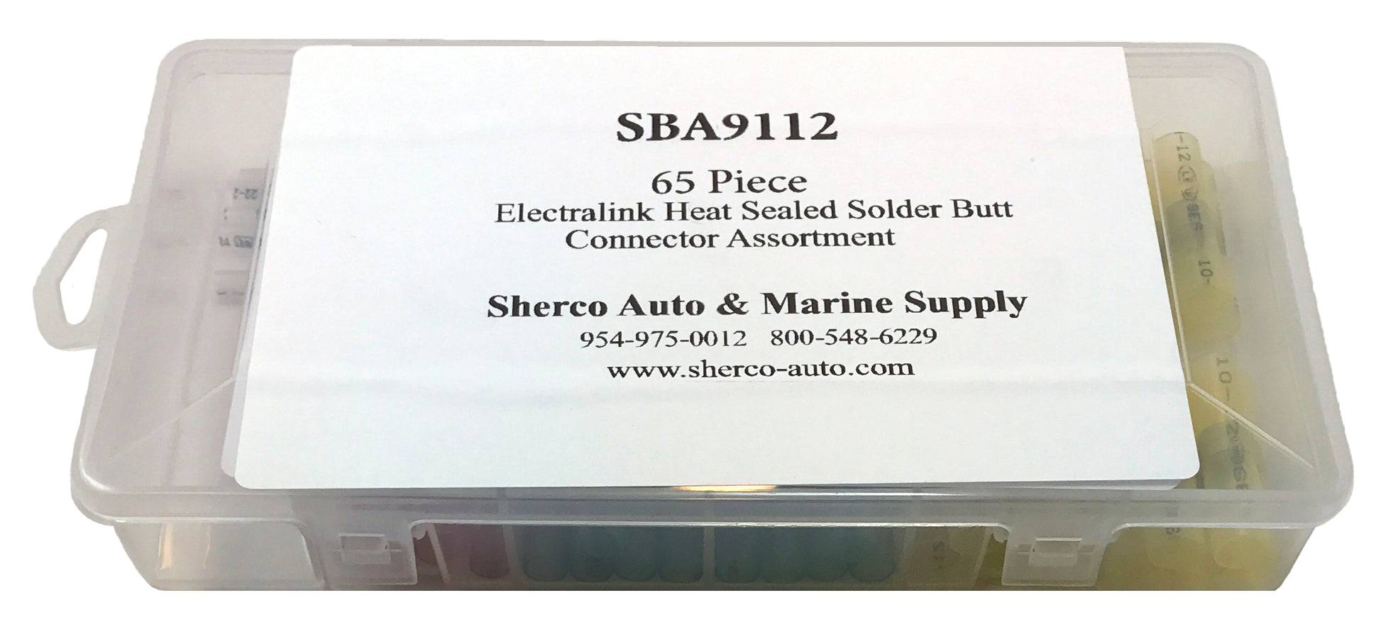 65 Piece Elektralink Heat Shrink & Solder Butt Connector Assortment Kit