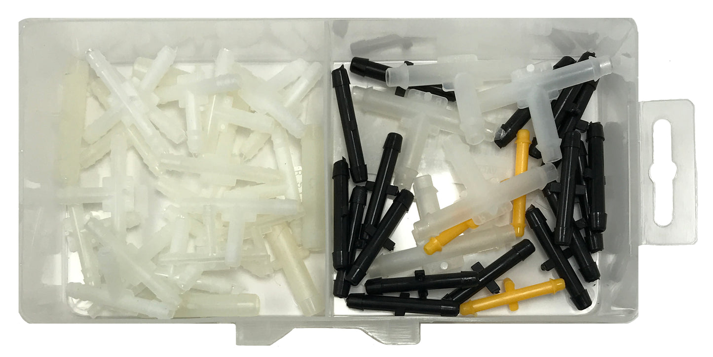 50 Piece Vacuum Tee And Connector Assortment