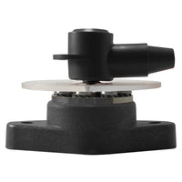 8 Point Power Distribution Post 5/16" Black With Black Insulating Boot & Clear Disc
