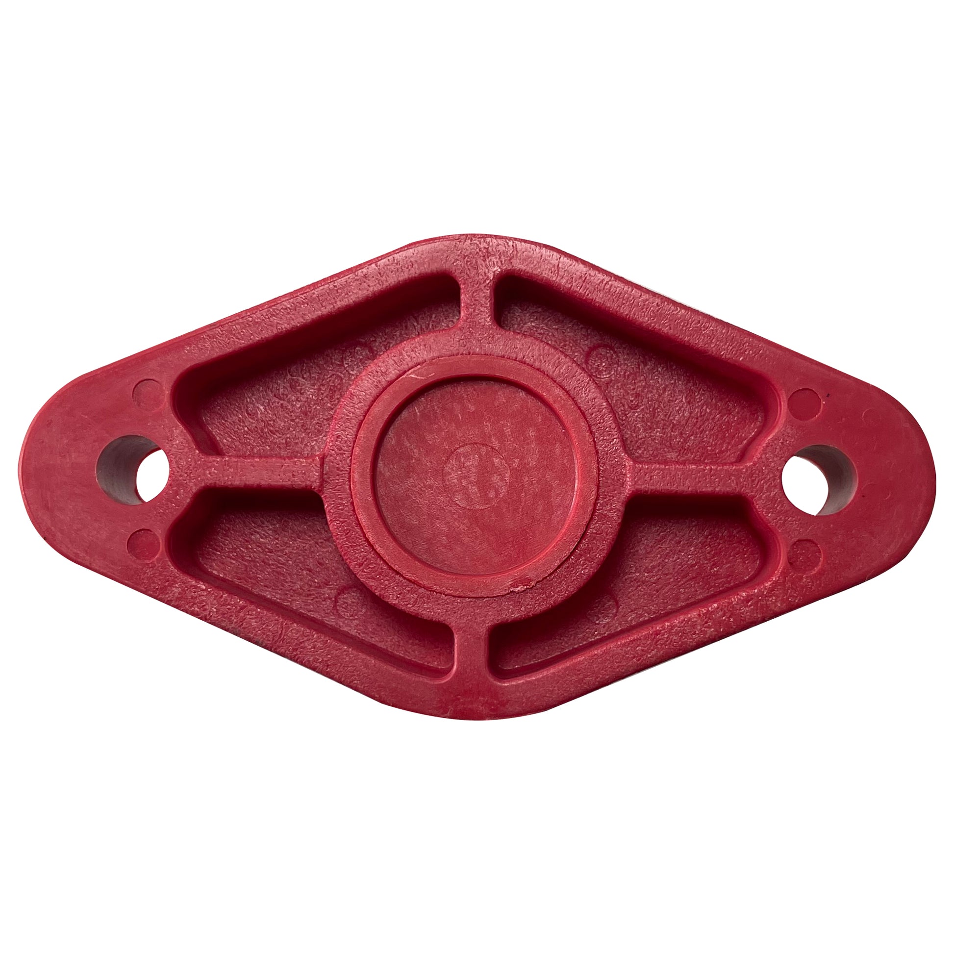 8 Point Power Distribution Post 5/16" Red With Red Insulating Boot & Clear Disc