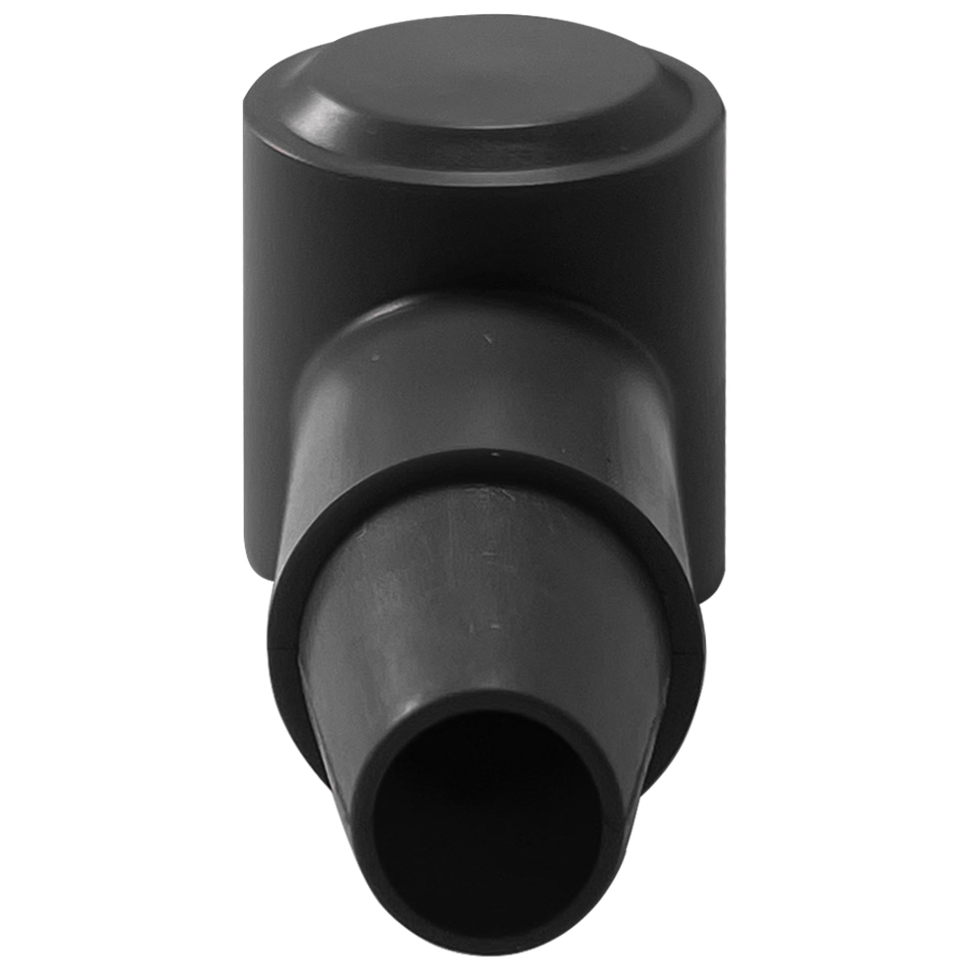 8 Point Power Distribution Post 3/8" Black With Black Insulating Boot & Clear Disc