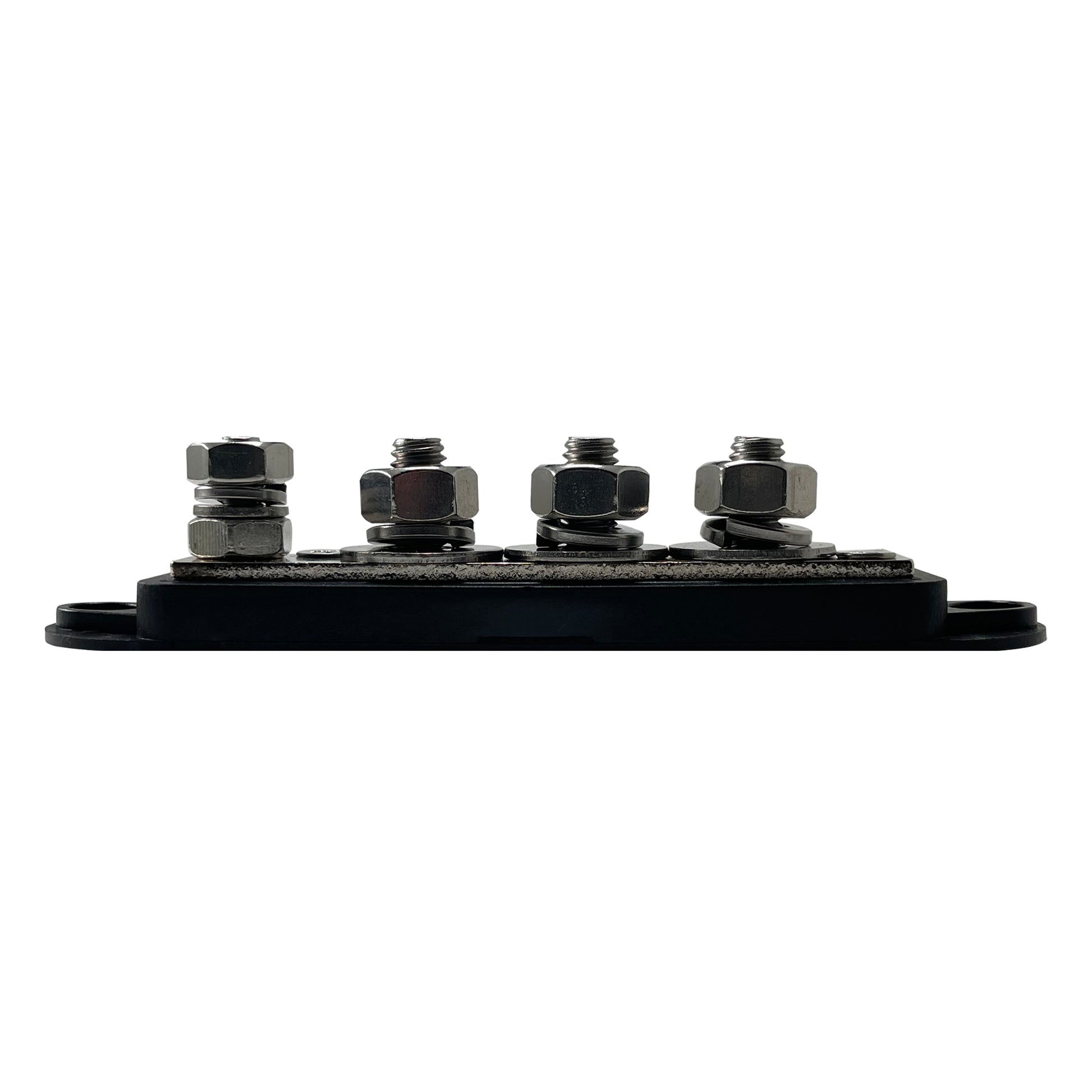 4 Point 3/8" Terminal Busbar - Black