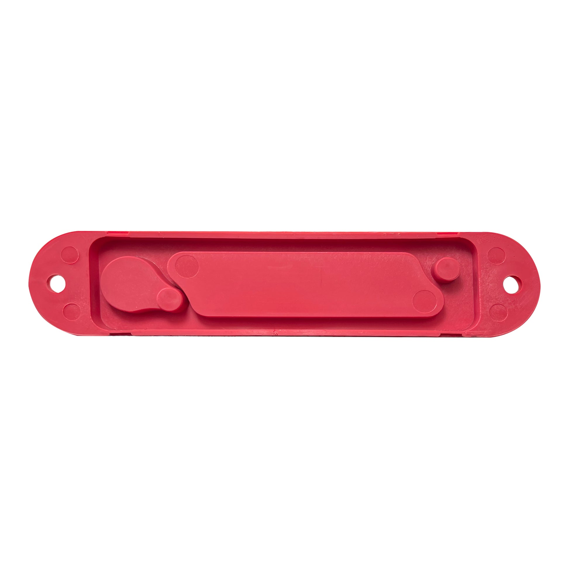 12 Point Power Distribution Block Terminal Busbar with Red Cover & Insulator Boot - 1/4" Post