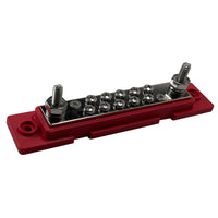 10 Point Terminal Busbar - (2) 1/4" Posts