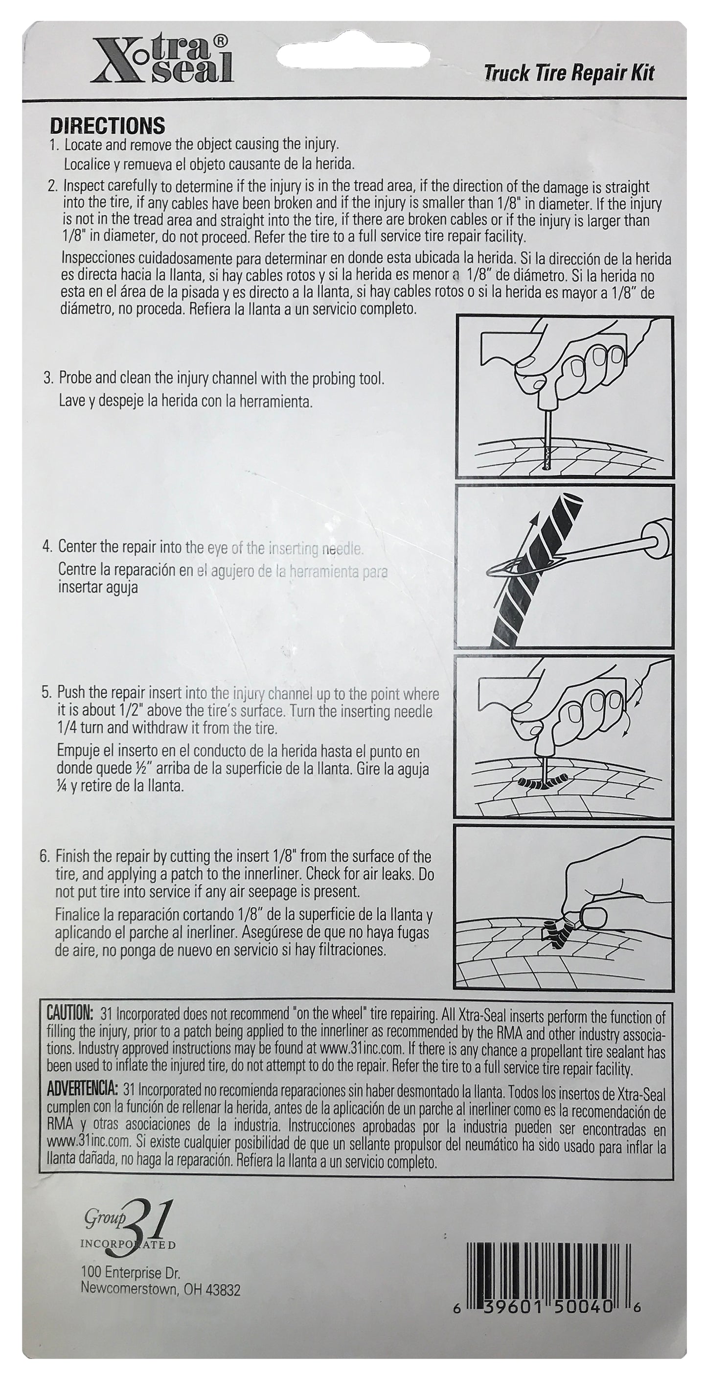 Xtra Seal  Heavy Duty Truck Tubeless Tire Kit