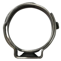 Open Single Ear Pinch Crimp Hose Clamp 9/16" (.472" - 9/16") 12 - 14.3 mm - 10 Pack