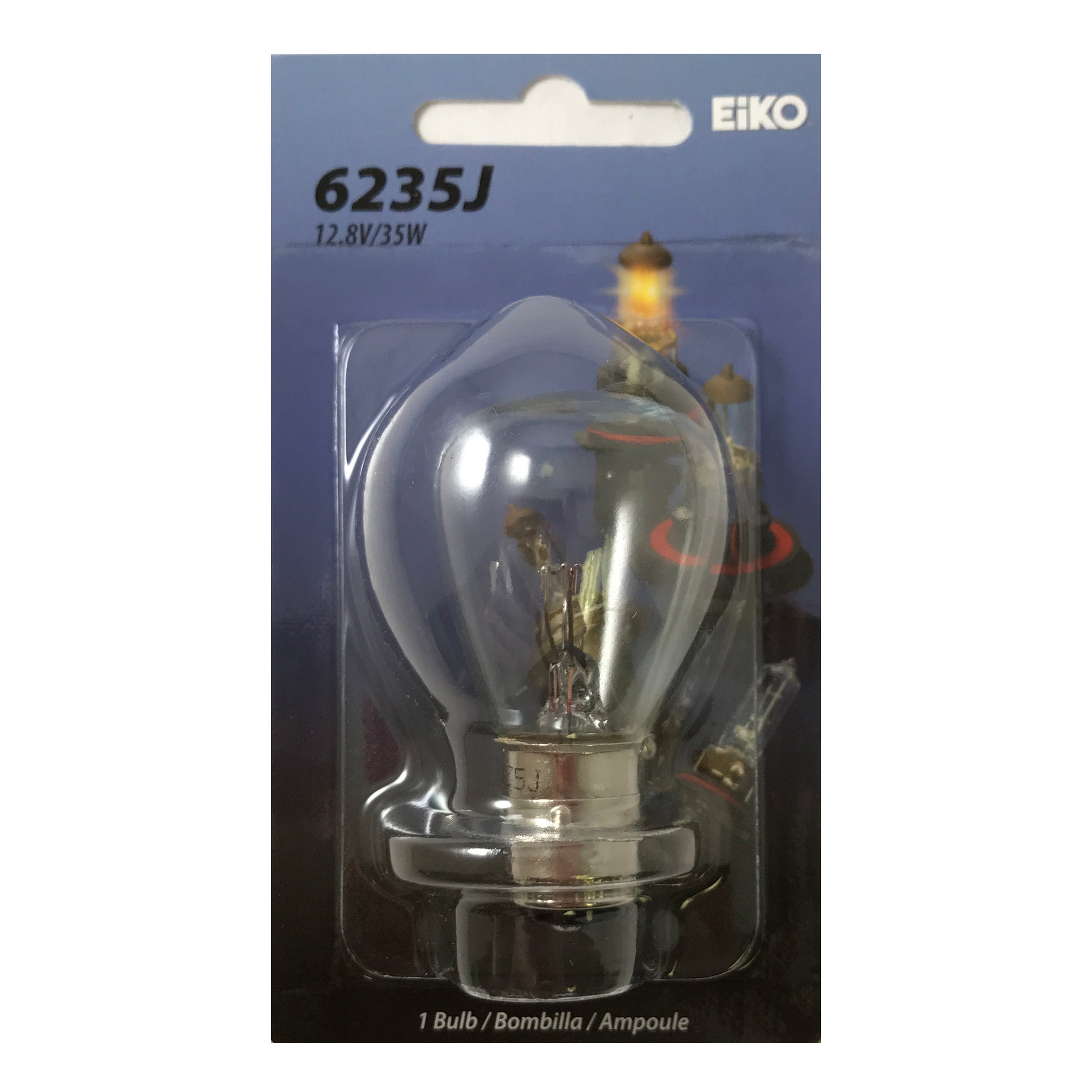 Clear Light 12.8V 35/35W RP-10 P15D-3 Base Halogen Bulb Headlamp Replaces A7028
