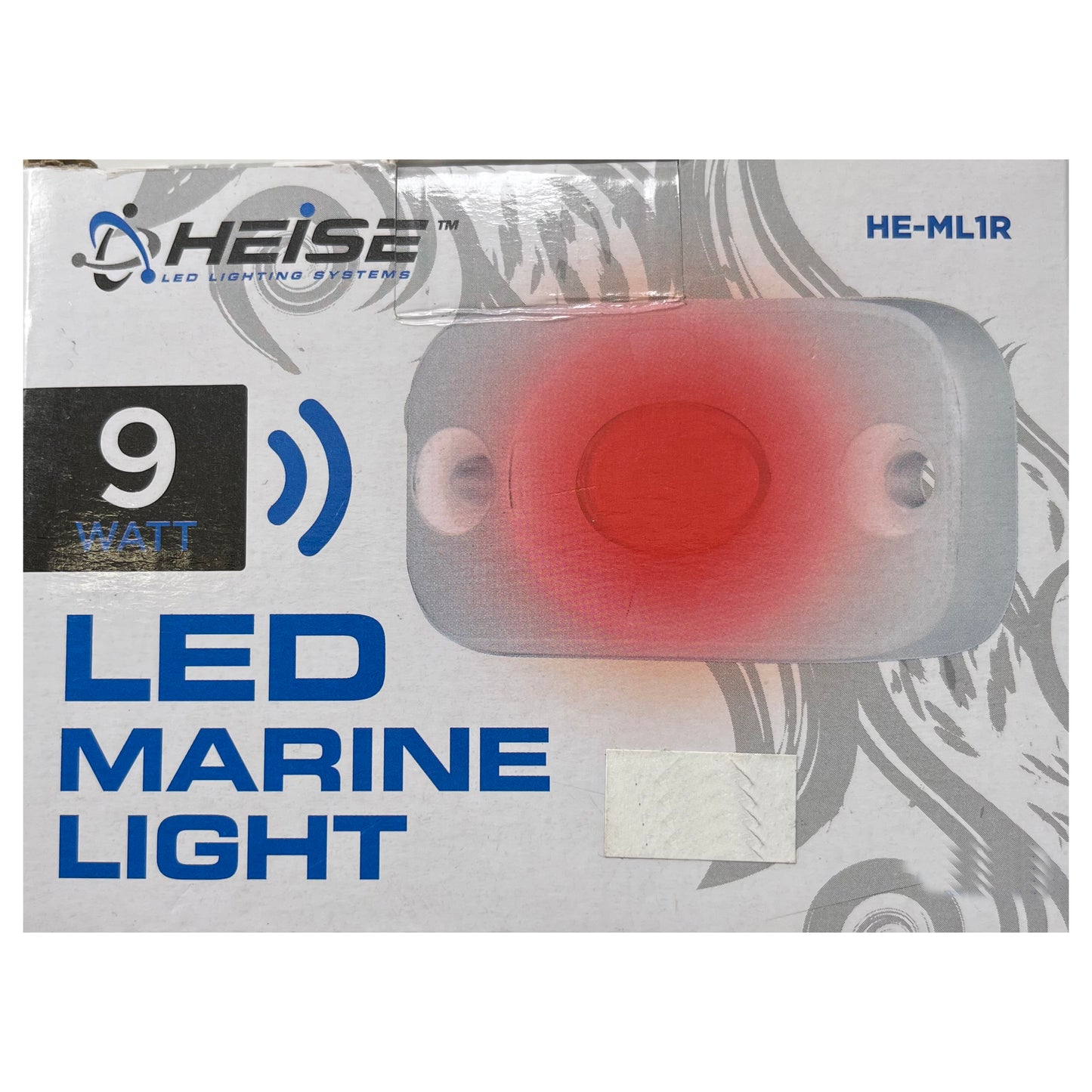 Heise HE-ML1R Red LED Marine Auxiliary Lighting Pod 9 Watt - 1.5 Inch x 3 Inch