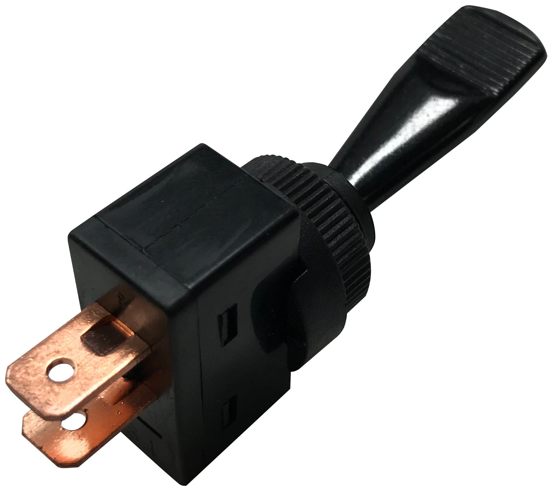 Universal Black Plastic MOMENTARY ON / Normal OFF Toggle Switch - 12 Volt @ 10 Amps