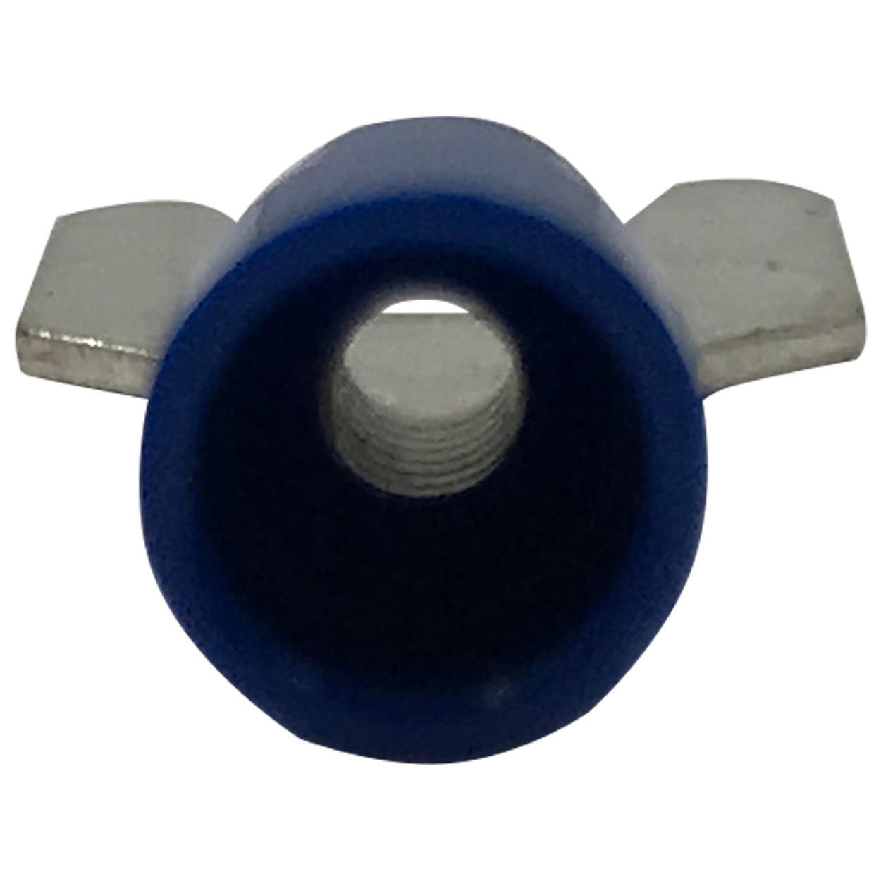 Vinyl Insulated Blue Spring Spade Terminal 16-14 Gauge #10 Stud Connector - 100 Pack