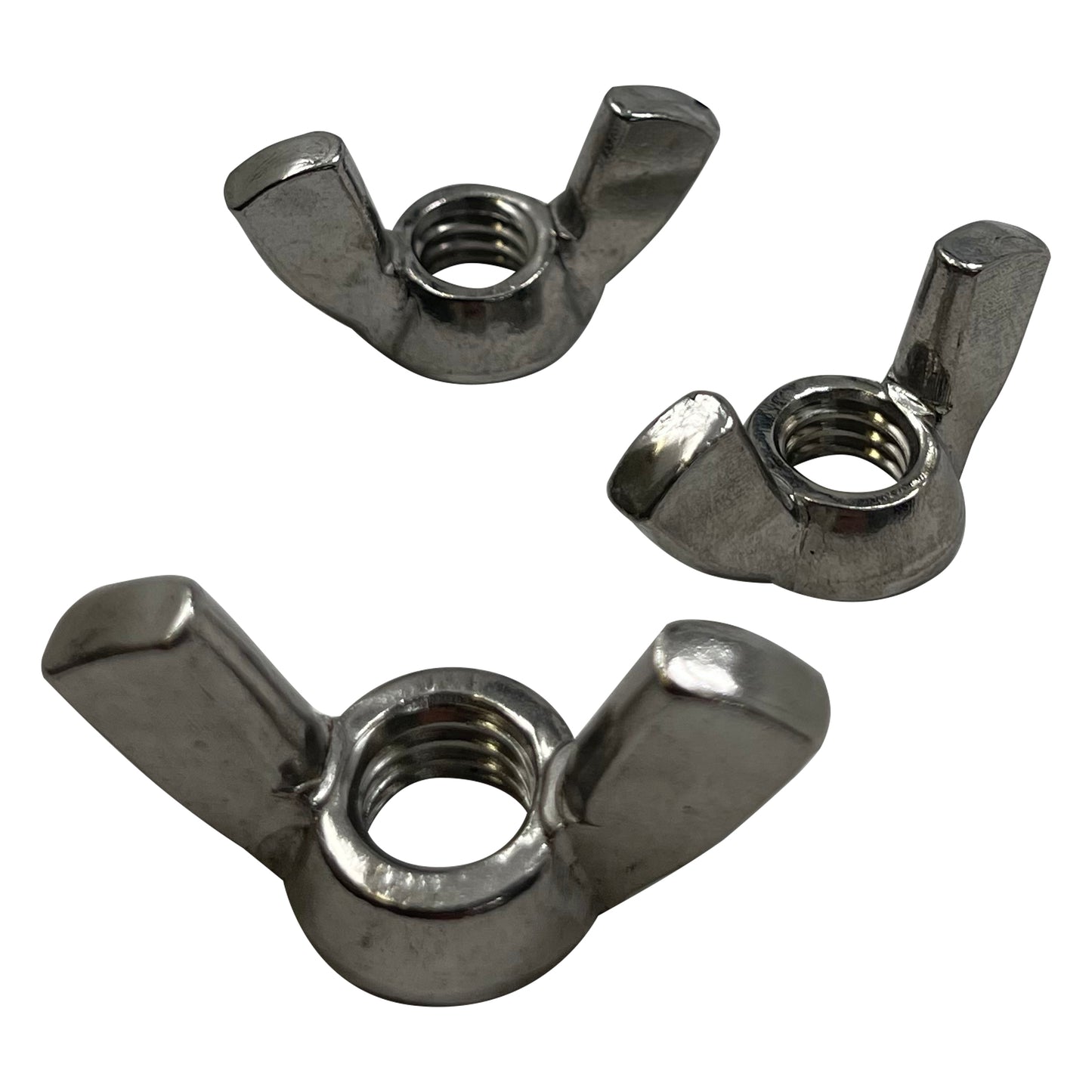 Stainless Steel Battery Wing Nuts Stud Terminals (1) 3/8" & (2) 5/16"