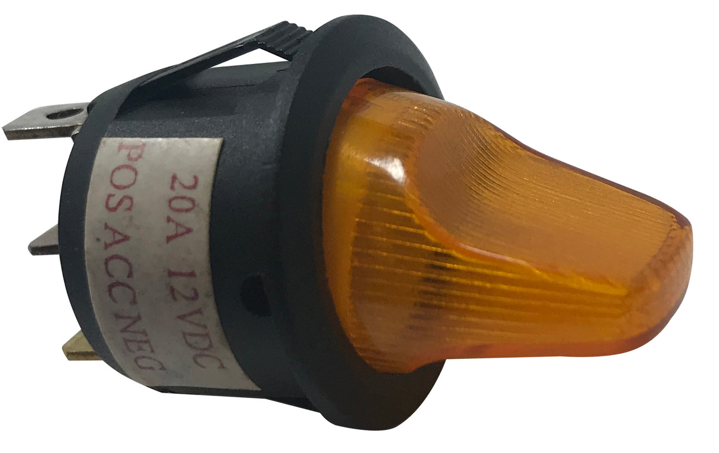 Illuminating Toggle Switch 12 Volt @ 20 Amp W/ Replaceable Lens - Green Amber Blue Red