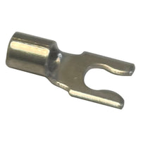 Non-Insulated Snap Spade Terminal 12-10 Gauge 1/4" Stud - 100 Pack