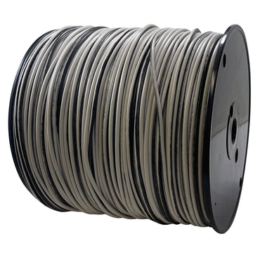 White with Black Stripe 18 AWG Primary Marine Tinned Copper Wire 600V USA - 100 FT