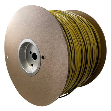 Yellow & Black Striped 16 AWG Primary Marine Tinned Copper Wire 600V USA - 100 FT
