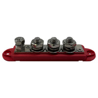 4 Point 3/8" Terminal Busbar - Red