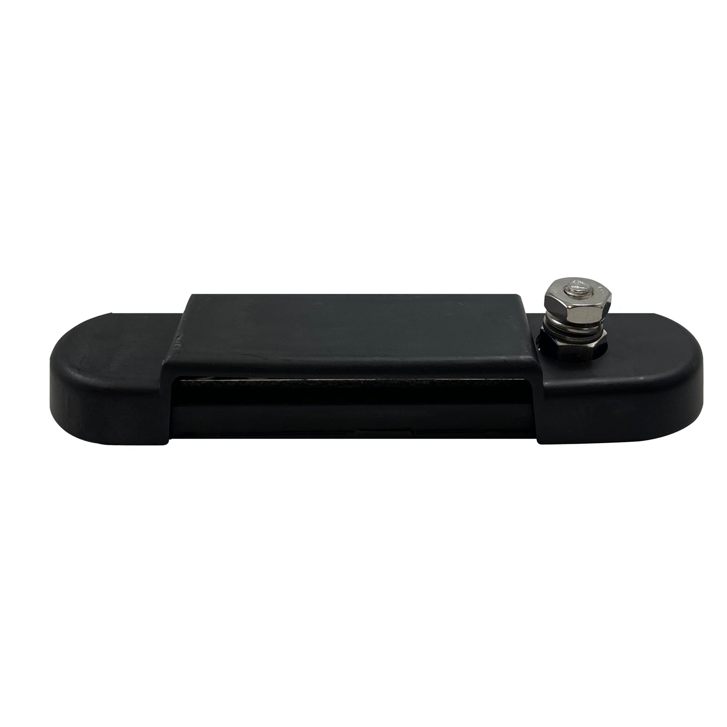 12 Point Power Distribution Block Terminal Busbar with Black Cover & Insulator Boot - 1/4" Post