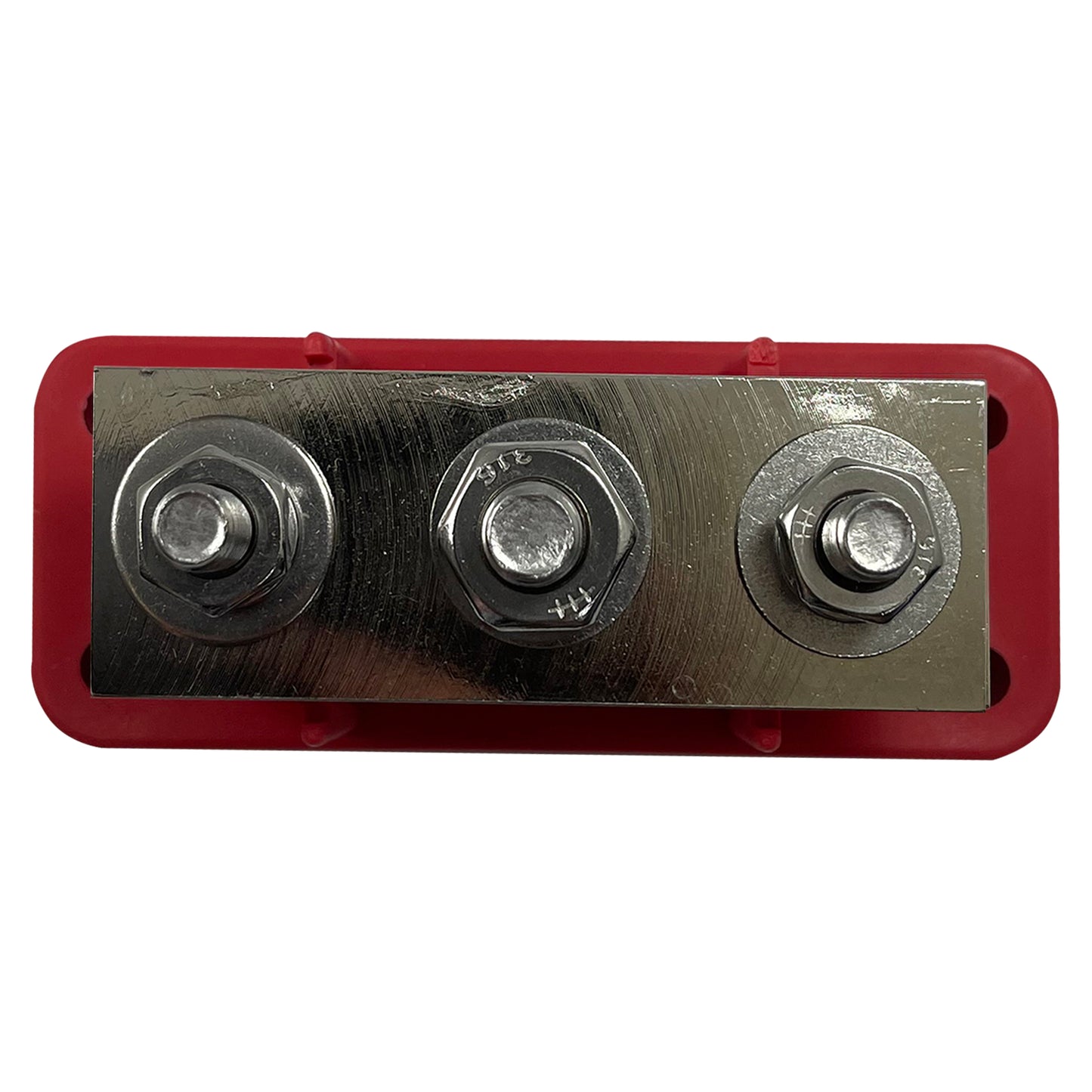 3 Point Red Hi-Amp 3/8" Terminal Busbar - 700 Amps