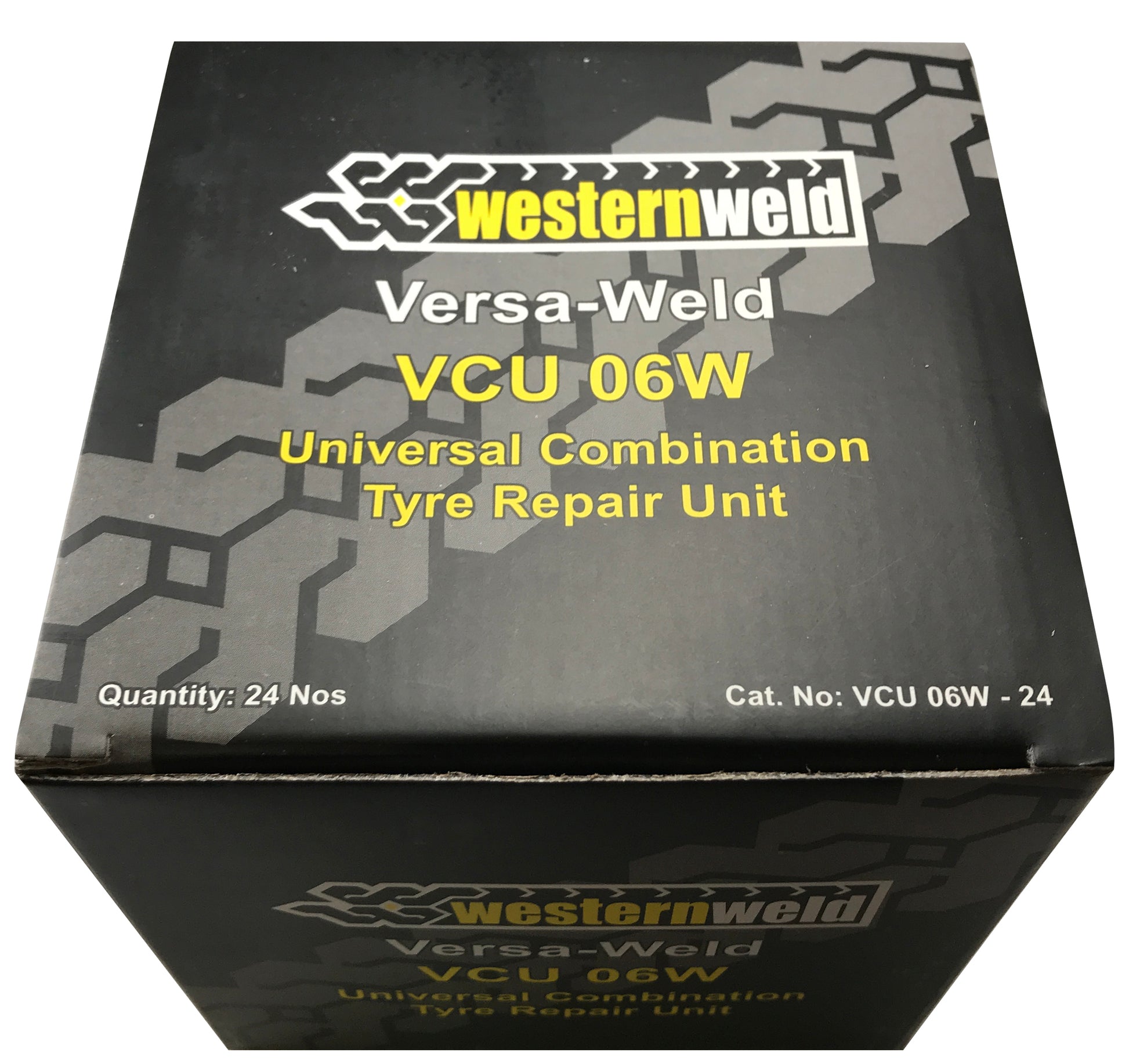 24 Piece Western Weld Patch - Plug 2-3/16 Cap 1/4 Stem Lead Wire Dipped Combination Tire Plug Repai