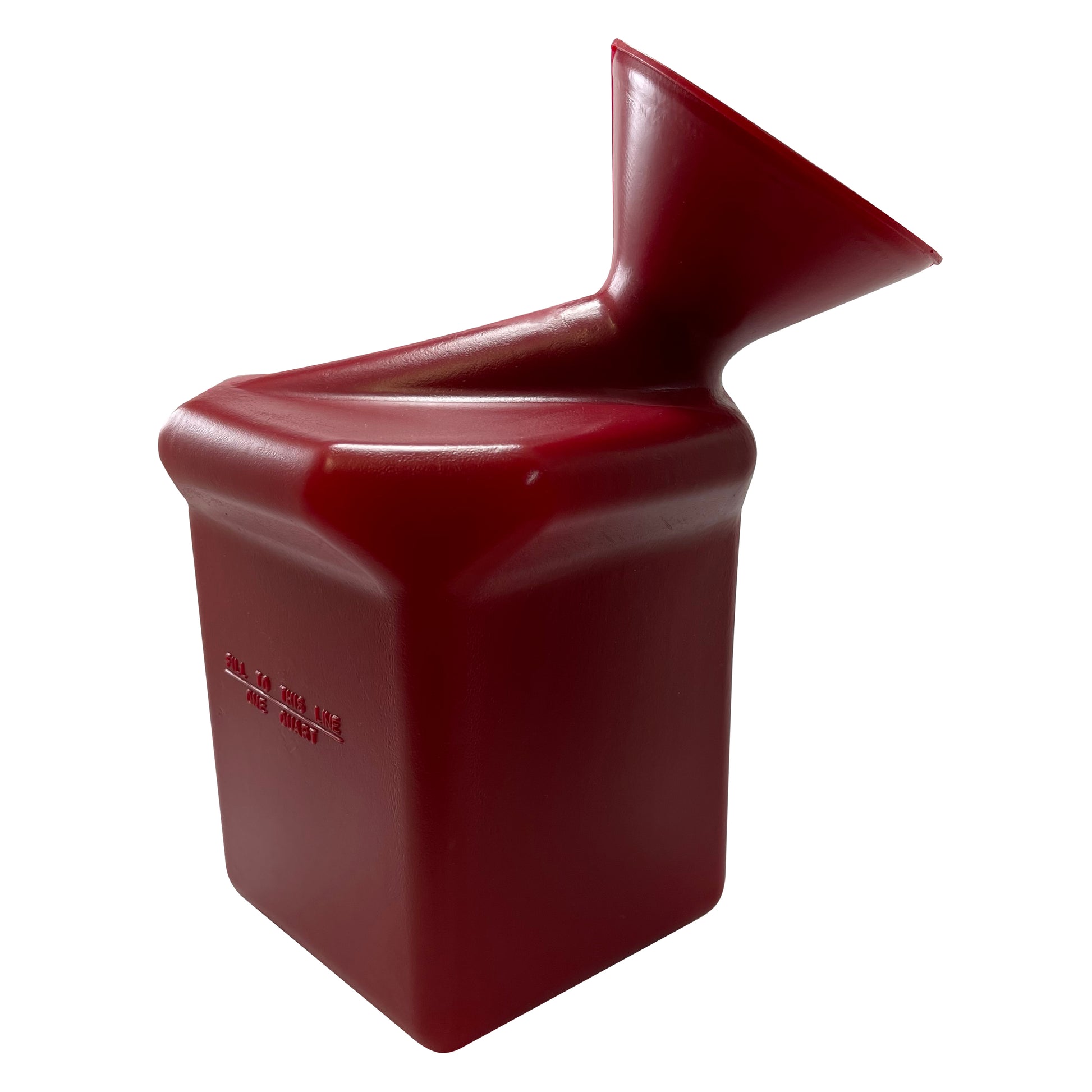 Red Angled Top Lube Bucket