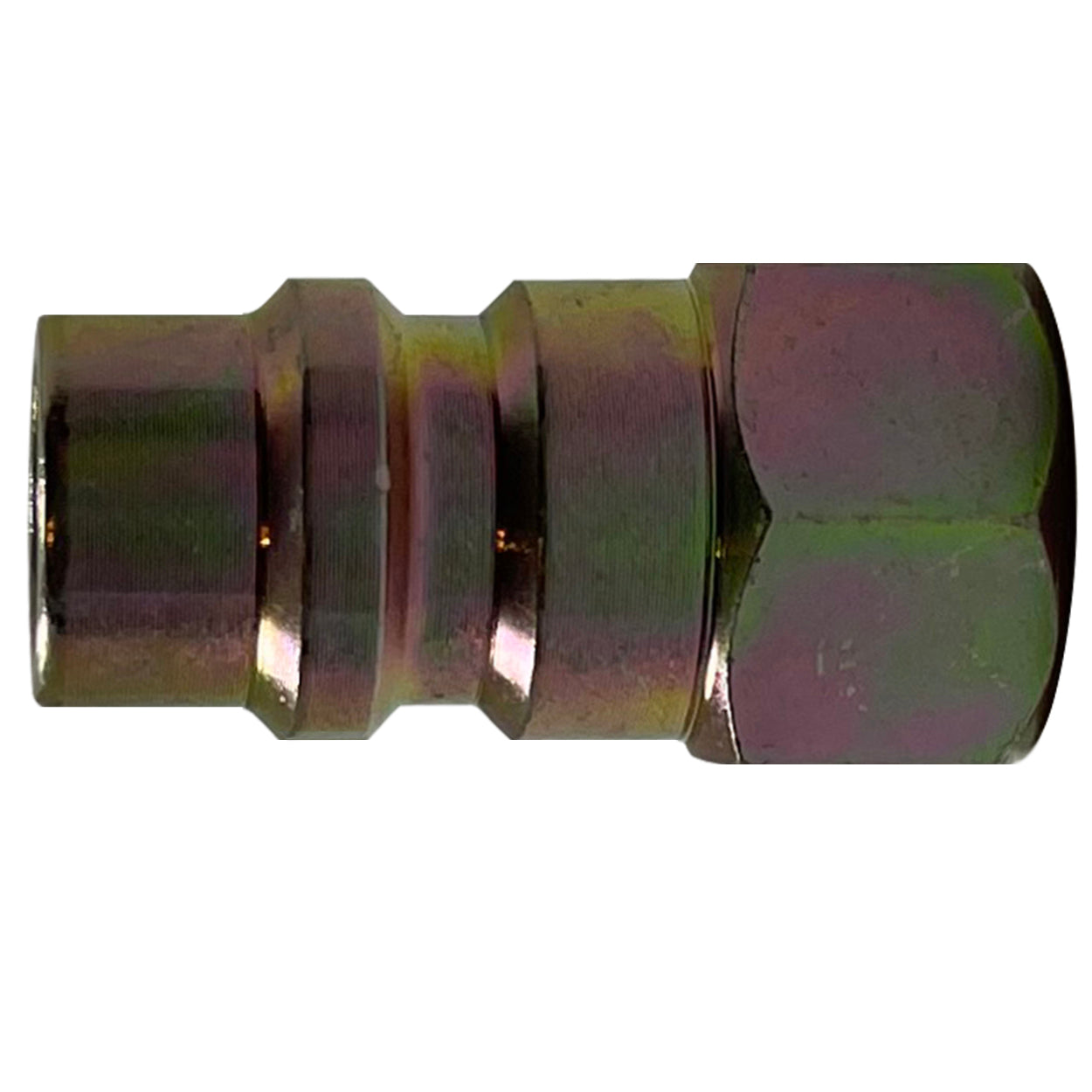 R-134a Steel With Valve Straight Low Side Retrofit Adapter (1/4" Flare 7/16" SAE) - 5 Pack