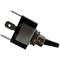 Amber Heavy Duty LED Illuminated ON / OFF Metal Toggle Switch SPST - 30 Amps @ 12 Volts