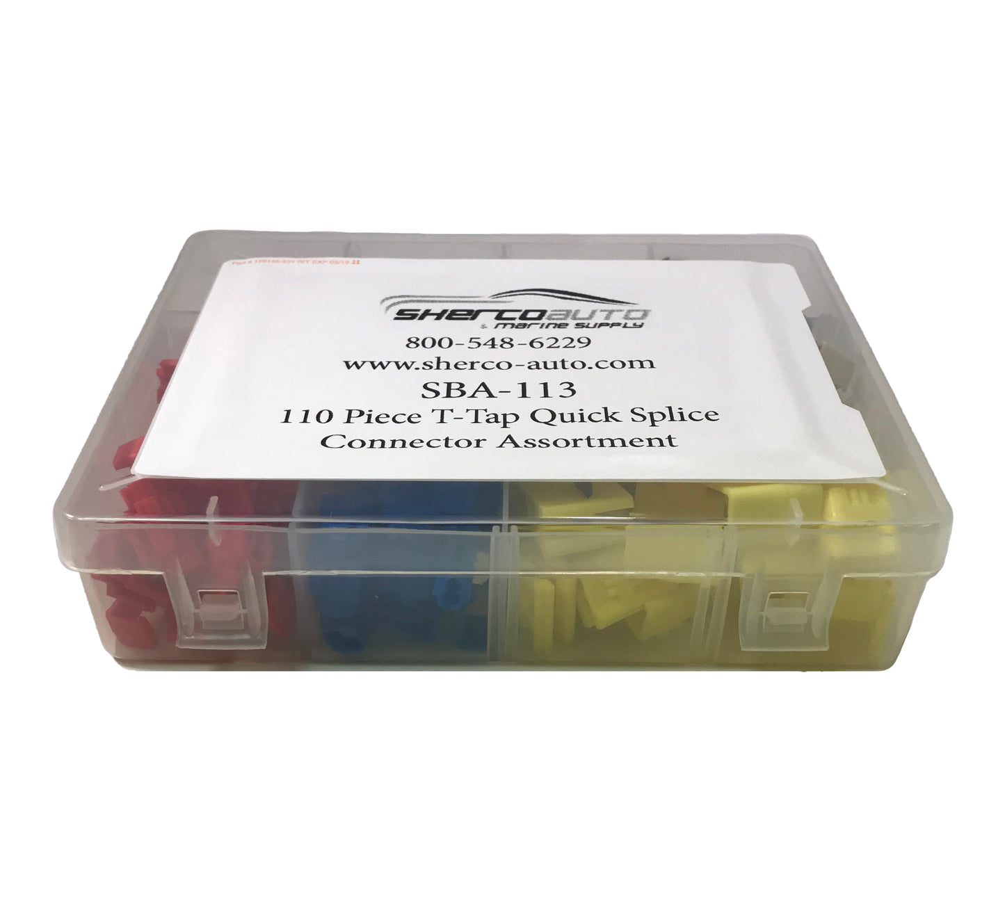110 Piece T-Tap Quick Splice Terminal Connector Assortment Kit