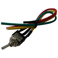 Mini Metal Toggle Switch ON-ON SPST - 3 Amps @ 250 Volt W/ 6 Inch Leads