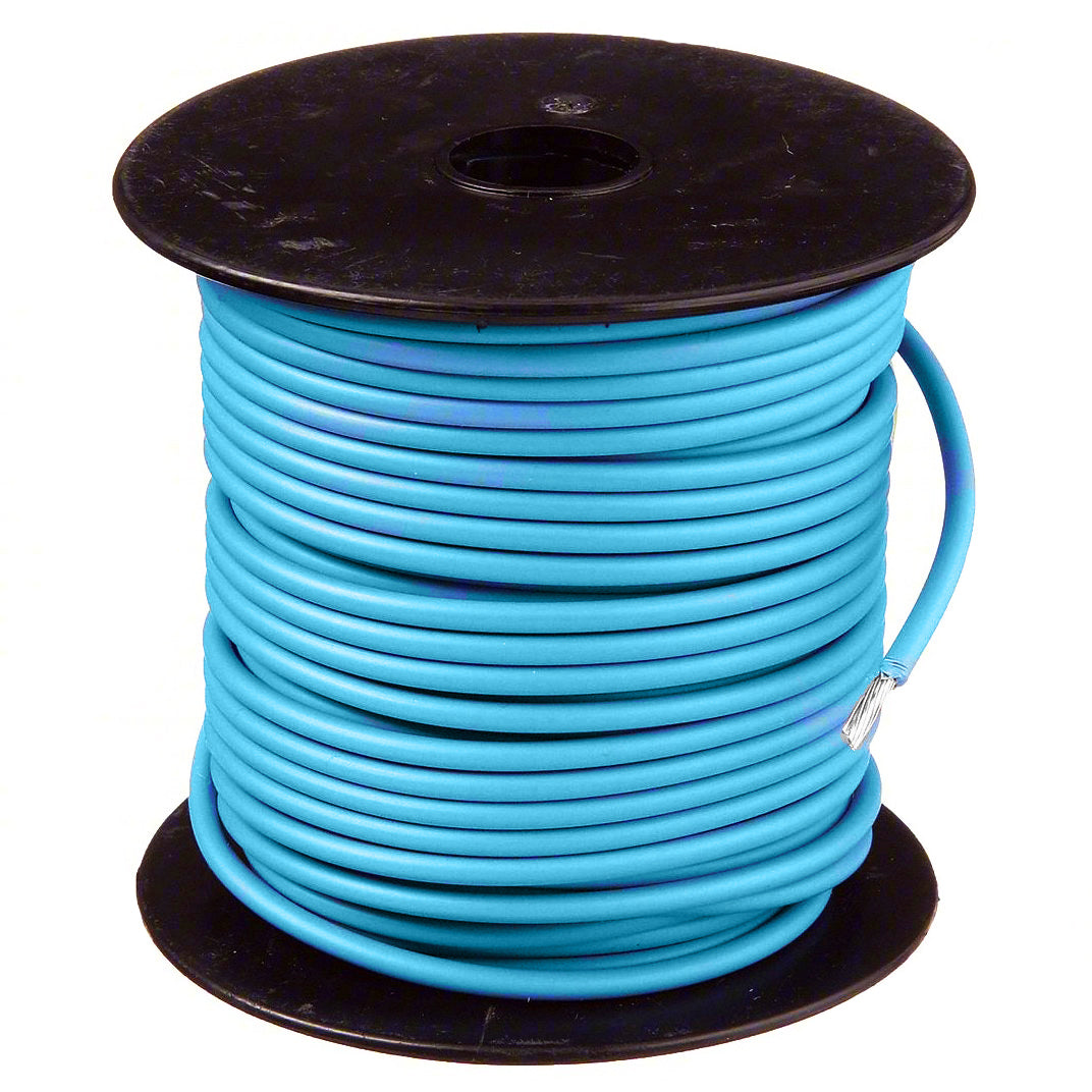 14 Gauge Light Blue Marine Tinned Copper Primary Wire - 500 FT