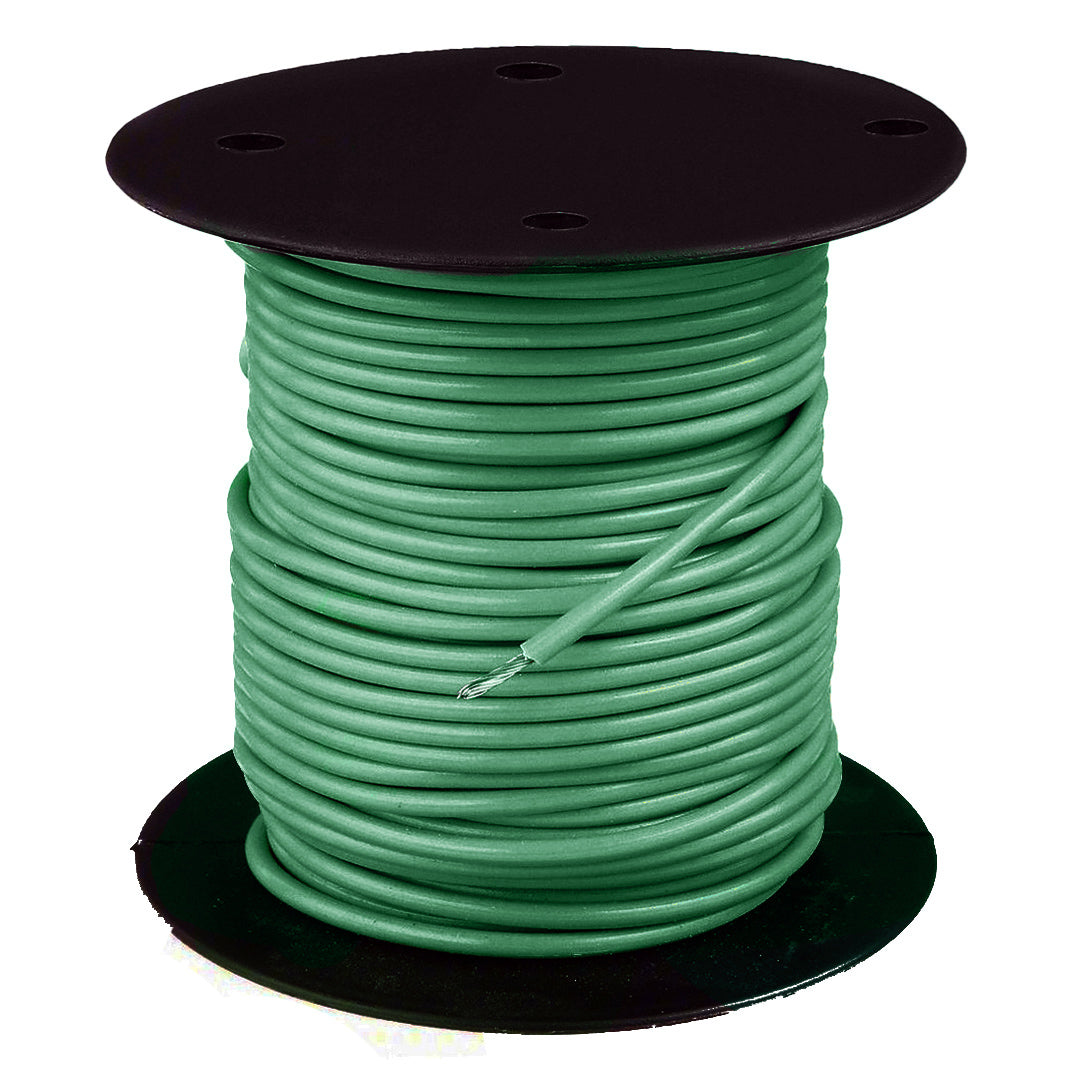 14 Gauge Light Green Marine Tinned Copper Primary Wire - 500 FT