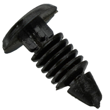 Black Nylon Weatherstrip Clip Retainers - 3/16" Hole - 17/32" Stem - 3/8" Head - 25 Pack