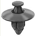 Black Nylon Push-Type Retainer  Head Diameter 20mm, Stem Length 14mm,Fits Into 8mm Hole Size Honda #