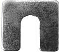 Steel Body Shim Bright Zinc Finish 1/16" Thick, 3/8" Slot, 1 1/4" x 1 1/8"