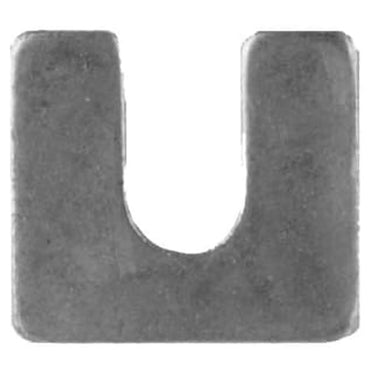 Zinc Plated Steel Body Shims - 1/8" Thick - 3/8" Slot - 1 1/4" x 1 1/8" O.D. - 100 Pack