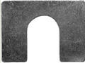 Steel Body Shim Bright Zinc Finish 1/8" Thick, 3/4" Slot, 2" x 1 1/2"