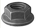 Black Phosphate Finish Metric Hex Flange Nut 5 - .80mm, 8mm Hex Size, 11.8mm O.D. Washer GM # 115027