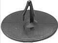 Black Nylon Hood Insulation Retainer Ford 1975-on Head Diameter 1-3/4, Stem Diameter 3/8, Stem