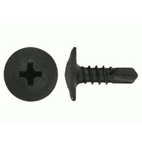 Black Phillips Screw Oval Head Wheel Opening & Moulding - 8 x 1/2" Screw Size - 50 Pack