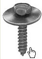 Loose Washer Black Phosphate Finish Sheet Metal Screw  4.2 