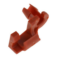 (MI901) Right Hand Side Red Nylon Door Lock Rod Clips Retainer - 5/32" Rod 15/64" Hole - 50 Pack