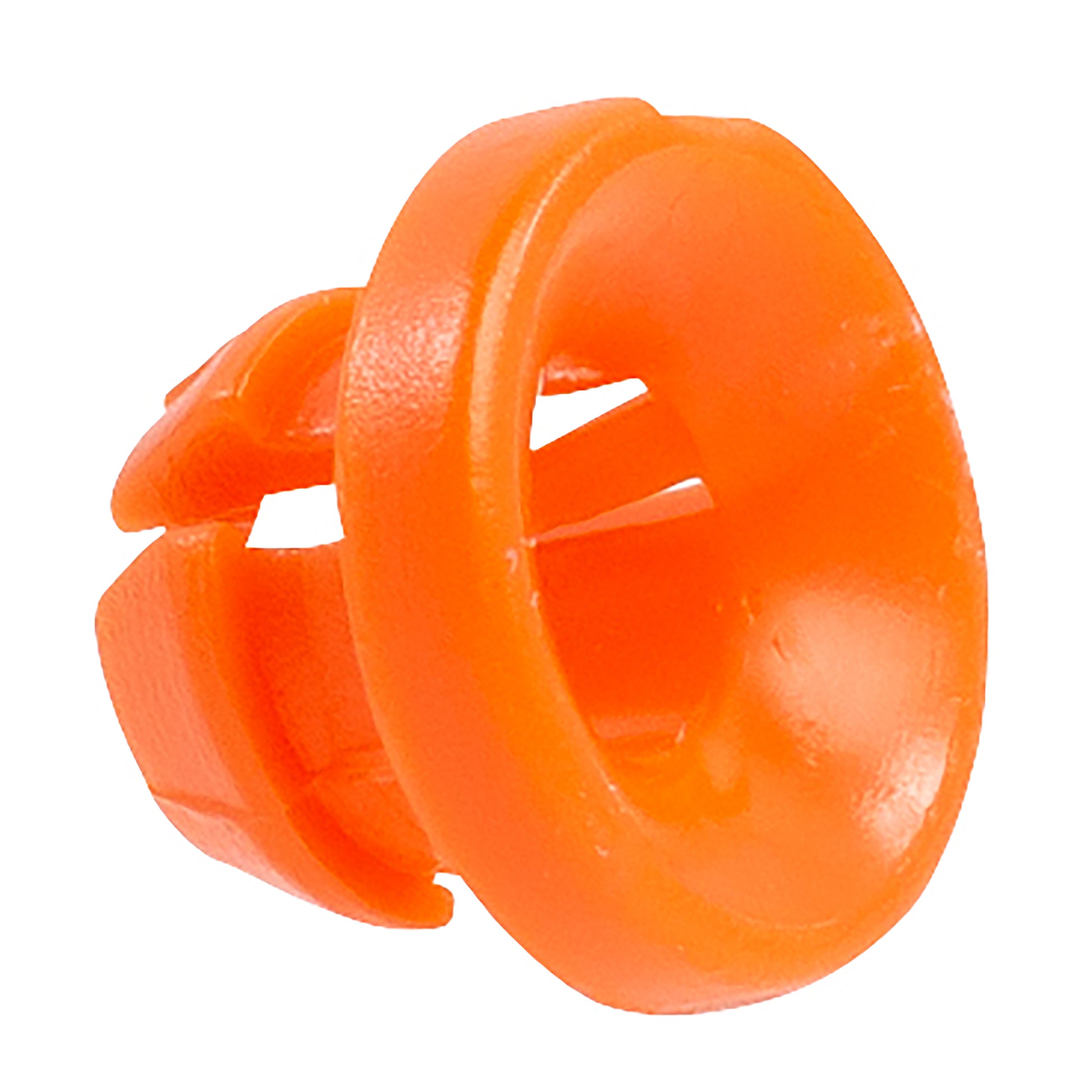 Orange Nylon Door Lock Rod Clips Retainer - 4 MM Rod 6 MM Hole - 100 Pack