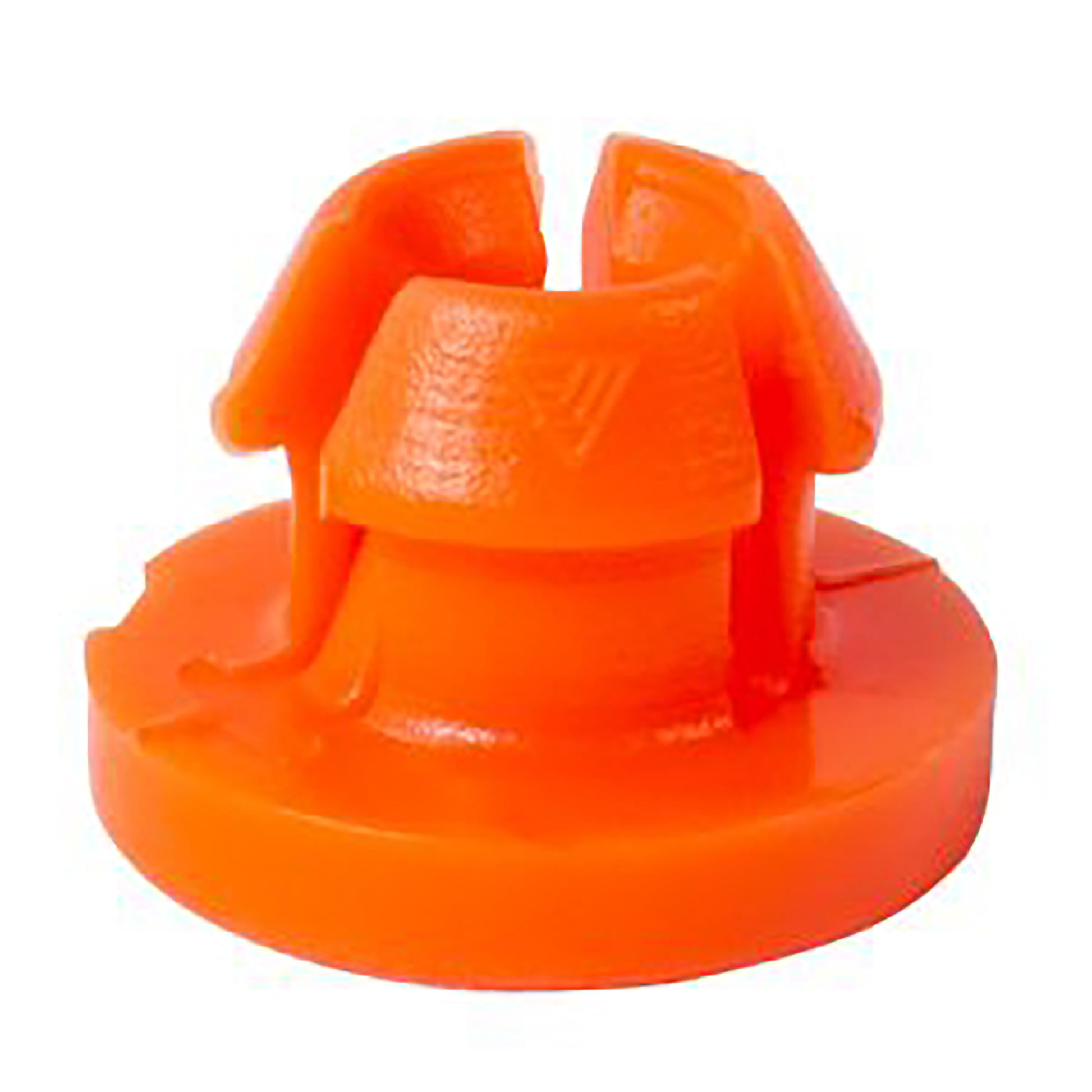 Orange Nylon Door Lock Rod Clips Retainer - 4 MM Rod 6 MM Hole - 100 Pack