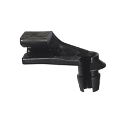 (MI909) Left Hand Side Black Nylon Door Lock Rod Clip Retainer 5/32" MM Rod 15/64" MM - 25 Pack