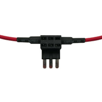 APT / ATR MICRO3 16 AWG Gauge Mini Blade Fuse Tap in Add A Circuit Adapter Wire - 10 Amp Rated