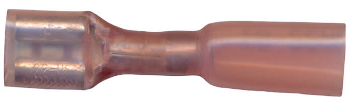 Multilink Heat Shrink Crimp & Solder F-I Female Quick Disconnect 22-18 AWG .250" Tab - 10 Pack