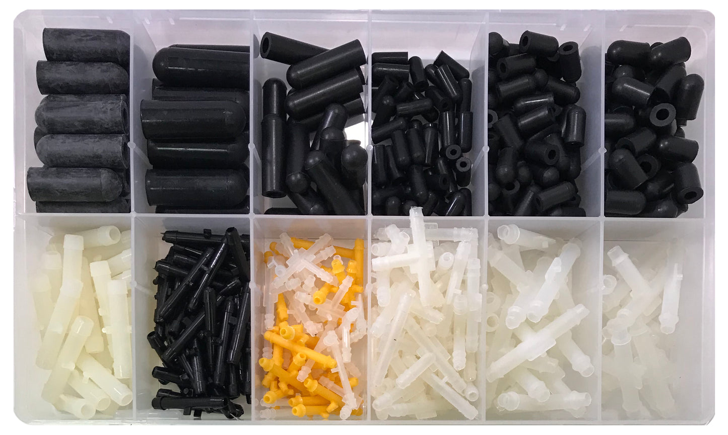 385 Piece Large Vacuum Tee, Cap And Connector Assortment Kit