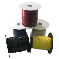 (5) Spools 16 Gauge Wire 100 FT Primary AWG - Red Black White Blue Yellow - USA