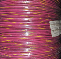 14 AWG Pink with Yellow Stripe Marine Tinned Wire 600V 100 ft