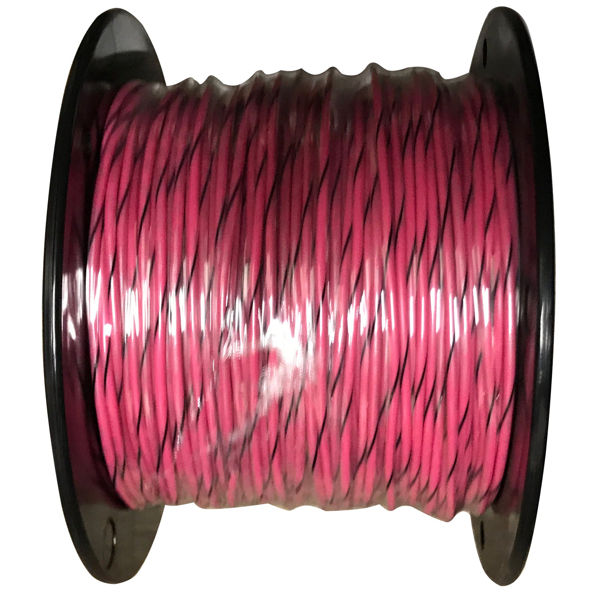 Primary Tracer Marine Tinned Copper 20 Gauge x 25 FT Coil - Pink Wire & Black Stripe - USA