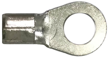 Non-Insulated Ring Terminal 6 Gauge 1/4" Stud - 100 Pack